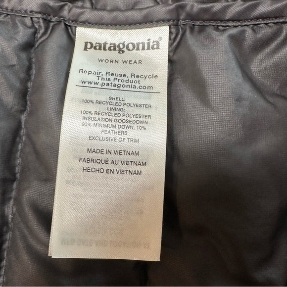 PATAGONIA Women’s Down Sweater Vest Black Size XXS - Picture 8 of 12